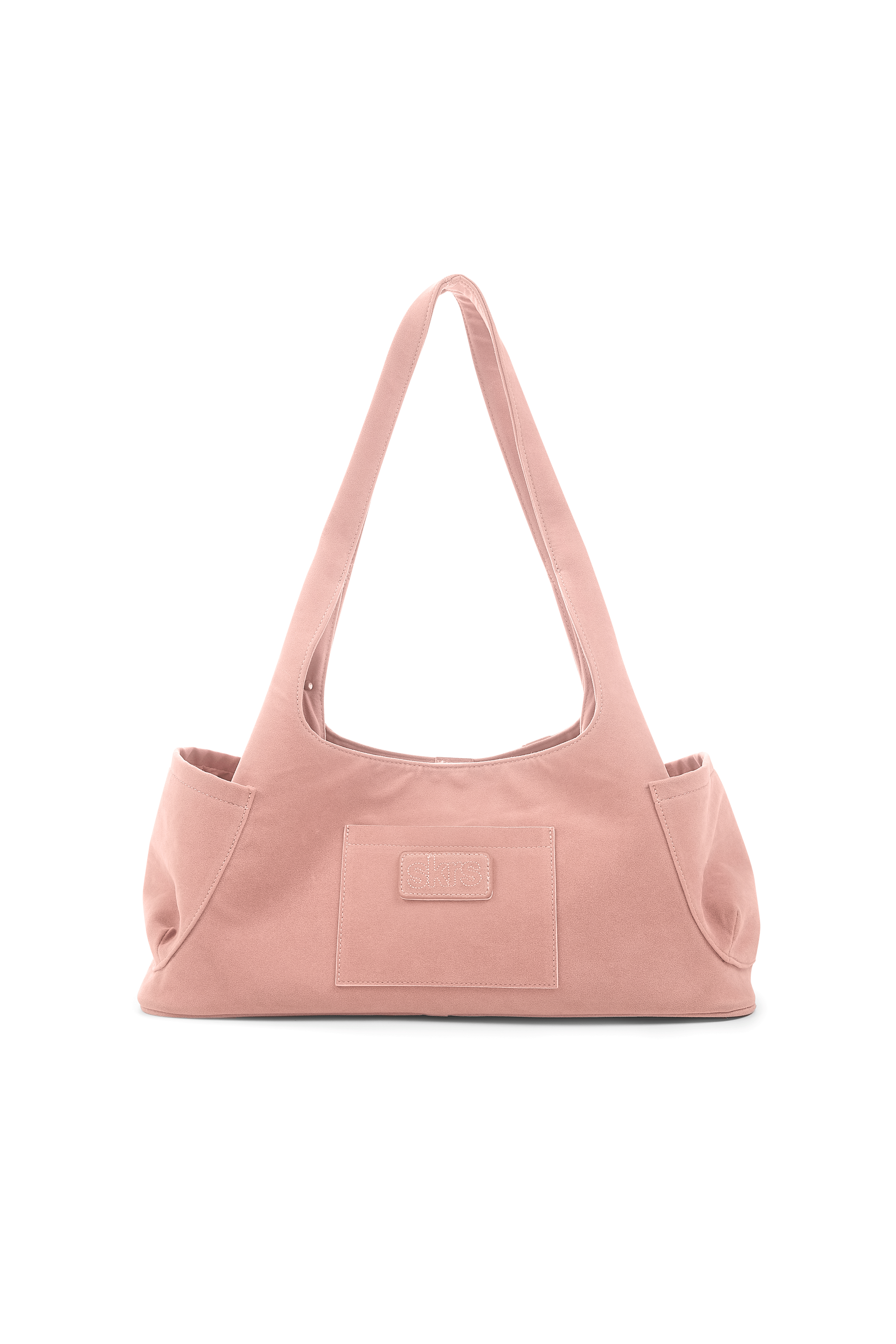 Martha Faux Suede Carryall in Rose